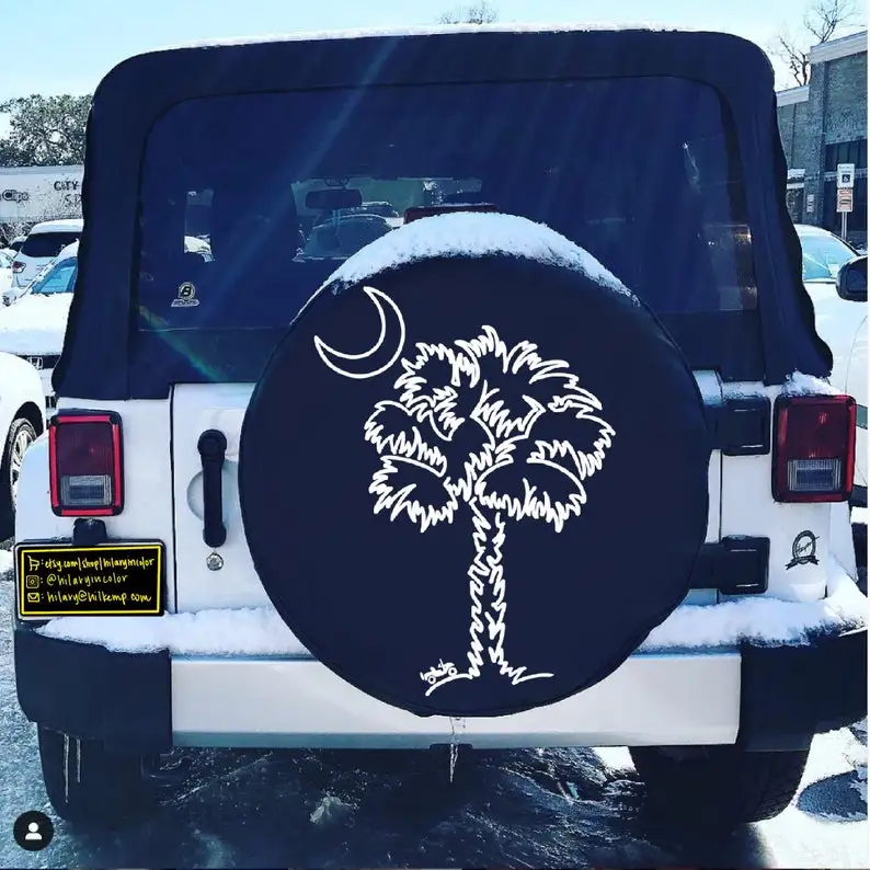 Spare Tire Cover, Wanderlust, Jeep Tire Cover, Car Accessories, Road Trip - £23.71 GBP