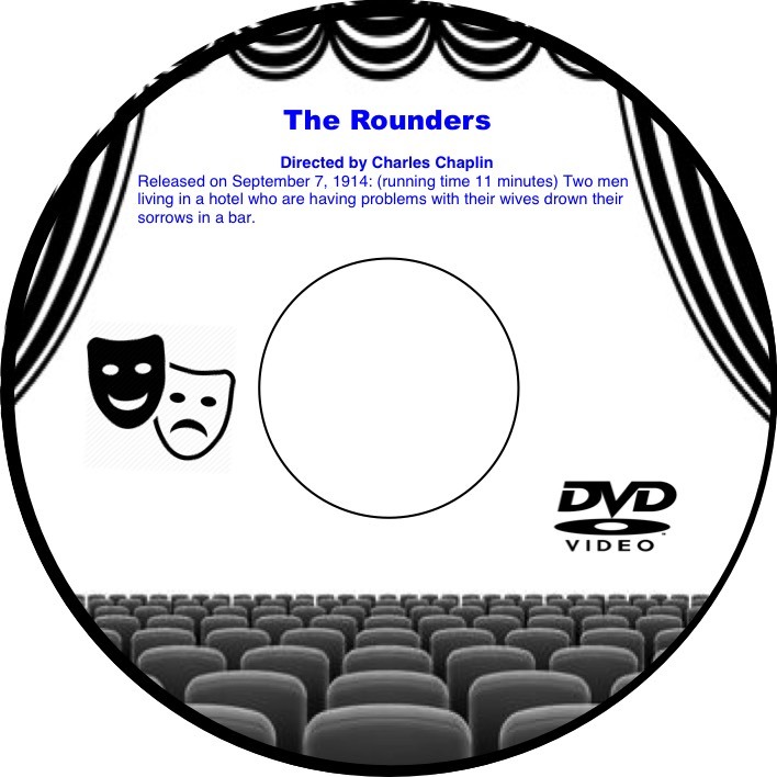 The Rounders 1914 DVD Film Comedy Charles Chaplin Roscoe Fatty Arbuckle Phyllis