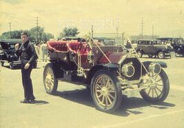 35 mm color slides lot of 4 * FORD Antique cars at CAR SHOW outside park... - $7.92