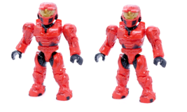 Mega Bloks Construx Halo 97520 UNSC Red Spartan Figure Lot 2 NEW - £5.17 GBP