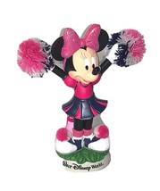 Minnie Mouse Walt Disney World 9 Inch Porcelain Moving Bobble Cheerleader - $29.39