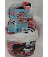 Disney Mickey &amp; Minnie Mouse 2 Piece Christmas Hat &amp; Travel Throw Blanke... - $291.11 MXN