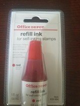 Office Depot® Brand Self-Inking Refill Ink, 1 Oz, Red - £23.59 GBP
