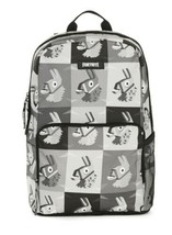 Fortnite Amplify Backpack Gray Grey Llama Loot Pinata Book Bag Black 17&quot; NEW - £7.82 GBP
