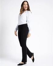 Betabrand Straight Leg Black Classic Dress Pant Yoga Pants W0076-BK Size Xl - £30.36 GBP