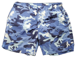 Polo Ralph Lauren Shorts Mens Size 34 Blue Camo Print Slash Pockets Pull On Rara - $39.48