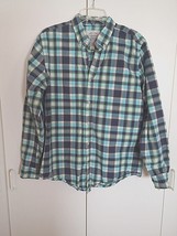 ST. JOHN&#39;S BAY MEN&#39;S LS CLASSIC FIT PLAID 100% COTTON SHIRT-M-BARELY WOR... - $7.69