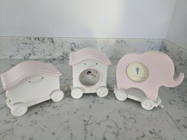 Pottery Barn Kids Wooden Clock Train with Picture Frame and Keepsake Box - $69.00