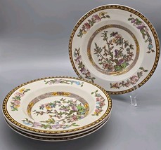 WASHINGTON POTTERY Indian Treeby Large Rim Soup BowlSet Of 4 Pc 1950&#39;s - $89.09
