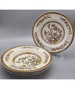 WASHINGTON POTTERY Indian Treeby Large Rim Soup BowlSet Of 4 Pc 1950&#39;s - $1,665.45 MXN