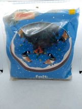 Titan Needlecraft Felt Tree Skirt Kit 1987 Christmas Geese Usa Made - £21.80 GBP