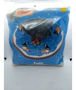 Titan Needlecraft FELT Tree SKIRT KIT 1987 Christmas Geese USA Made - $38.00 CAD
