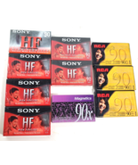 Lot of 10 NEW SEALED -  Sony HF 90 Minute Audio Cassette, RCA 90, Magnet... - $14.99