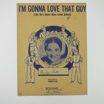 Sheet Music I&#39;m Gonna Love That Guy Frances Ash Kay Armen Cover Vintage 1945 - £8.11 GBP