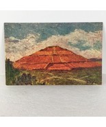 Great Pyramid Of Cholula Tarjeta Postal Vintage Postcard 1937 Fred Liebi... - $9.89