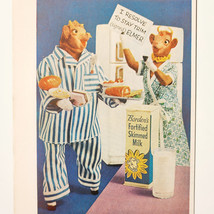 1959 Borden&#39;s Fortified Skim Milk Advertisement Dairy Elsie Cow Vintage ... - $19.99