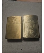 WWII German Brass Lighters – Afrika Korps &amp; Battleship Bismarck – Set Of 2 - $4,623.08 MXN