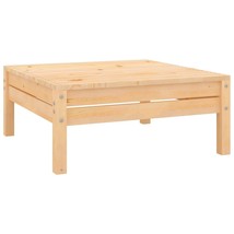 Garden Footstool Natural wood Solid pinewood Modular Square - $134.49