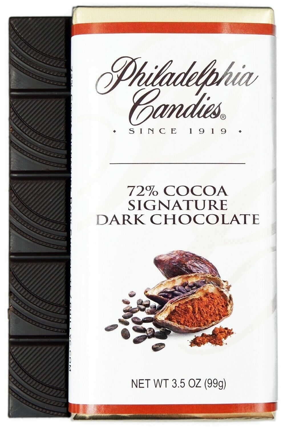 Primary image for Philadelphia Candies 72% Cocoa Bittersweet Dark Chocolate Bar, 3.5 Ounce Gourmet