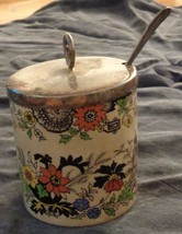 Antique Lancaster &amp; Sandland Ltd. Relish Jar/Spoon/Lid - Great Vintage Pieces - £29.60 GBP