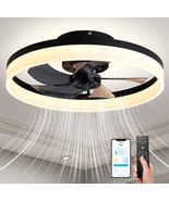 20&quot; Modern Ceiling Fans With Lights And Remote Dimmable Low Profile Ceil... - £77.86 GBP