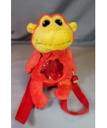 Chupa Chups Plush Red Monkey Lollipop Child&#39;s Small Backpack 11&quot; x 6&quot; - £11.02 GBP