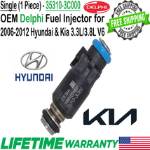 Delphi OEM x1 Fuel Injector For 2006-2012 Hyundai Kia 3.3L 3.8L V6 #35310-3C000 - £29.49 GBP