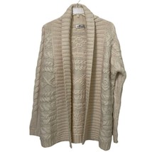 Vineyard Vines Cream Alpaca Wool Cable Knit Cardigan Sweater Womens Size... - £26.78 GBP