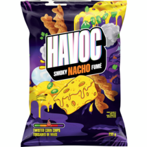 3 Bags of Havoc Smoky Nacho Twisted Corn Chips 232g Each  - NEW! - £24.74 GBP