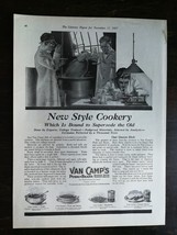 Vintage 1917 Van Camp&#39;s Pork &amp; Beans Full Page Original Ad 222 - £5.53 GBP