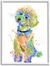 Expressive Fluffy Dog Chic Clothes Abstract Pet Fur, Design By Ziwei Li White Fr - £31.80 GBP