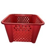 Storage Essentials Red Container/Basket 8.25Hx12.5Lx11.5W”-NEW- - $344.09 MXN