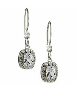 Celebrity Princess Cut Diamond Alternatives Dangle Earrings 14k Gold ove... - £30.75 GBP