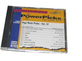 POWER PICS POP/ROCK PICS Vol.37 without lyrics Karaoke CD + G (case2-34) - $3.60