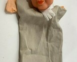 vintage hand puppet grandma grandmother plastic vinyl head fabric cloth ... - $8.31