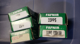 NEW LOT of 5 Fafnir Radial Groove Ball Bearing Miniature Precision # S5P... - $26.59