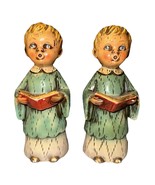 2 VINTAGE Choir Boy Set 7&quot; Christian Made In Japan  1950s Christmas Figu... - $33.83 CAD