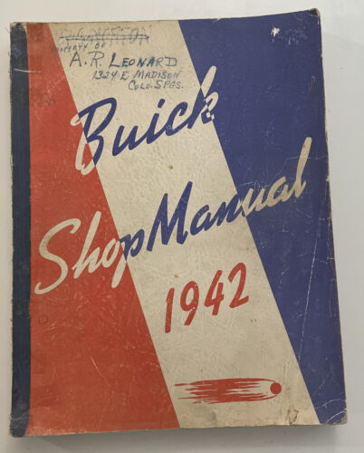 1942 Buick Shop Service Repair Manual OEM Original Book Vintage - £12.66 GBP