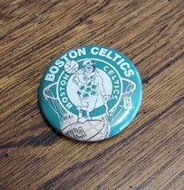 1980s Boston Celtics Nba Basketball Vintage Pin Pinback Button - £7.58 GBP