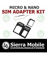 20x SIM Card Adapter KIT • MICRO + NANO SIM Converter + Eject Tool WITH ... - £8.54 GBP