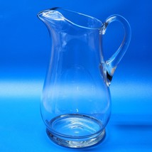 Vintage Clear Glass Pitcher Made In Italy - 1 Liter 11&quot; Tall - FREE SHIPPING - £22.47 GBP