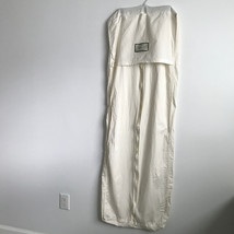 Gucci Garment Bag White Grommet Opening Front Zip Expand Packable Storag... - $37.59