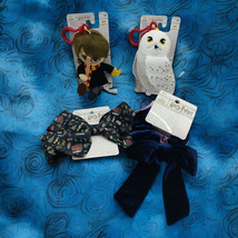 Harry Potter Bundle Plush Clip On Hedwig Clip On, One Hair Bow &amp; 2 Scrun... - $18.42