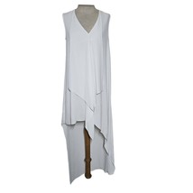 Bcbgmaxazria White Hi Lo Sleeveless Dress Size Xs - £35.30 GBP