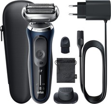 Braun Series 7 70-B1200s Shaver Electric IN Dry And Wet - Blue - £452.03 GBP
