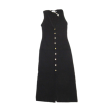 NWT Ramy Brook Simon in Black Sleeveless Ribbed Knit Midi Shirt Dress M - £77.54 GBP