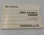 1999 Toyota Corolla Owners Manual Handbook OEM E01B51028 - £15.56 GBP
