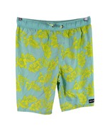 Hurley Board Shorts Boys XL 13-15 Years Aqua Floral Drawstring Beach Swi... - $23.76