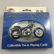 Harley-Davidson Motorcycle Springer Softail Playing Cards Set of 2 in Ti... - $22.05