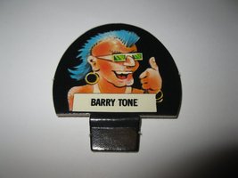 1986 Hollywood Squares Board Game Piece: Barry Tone Player tab - $1.00